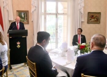 Presiden Jokowi Hadiri Jamuan Santap Siang Kenegaraan oleh Gubernur Jenderal Hurley