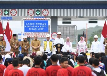 Presiden Jokowi Resmikan Jalan Tol Ruas Bengkulu-Taba Penanjung
