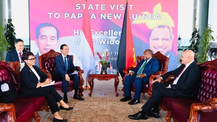 Tiba di APEC Haus, Presiden Jokowi Bertemu dengan PM Marape