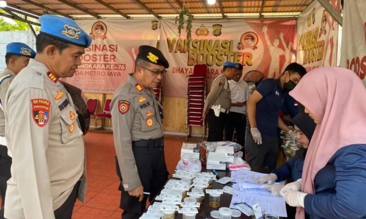 Pengawasan Internal, Personel Polres Tangsel Laksanakan Tes Urine