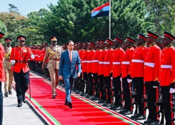 Presiden Jokowi Disambut Secara Kenegaraan oleh Presiden Ruto