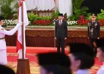 Presiden Jokowi Kukuhkan 76 Anggota Paskibraka Tahun 2023