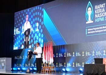 Presiden Jokowi Resmikan Pembukaan Rakernas XVIII HIPMI