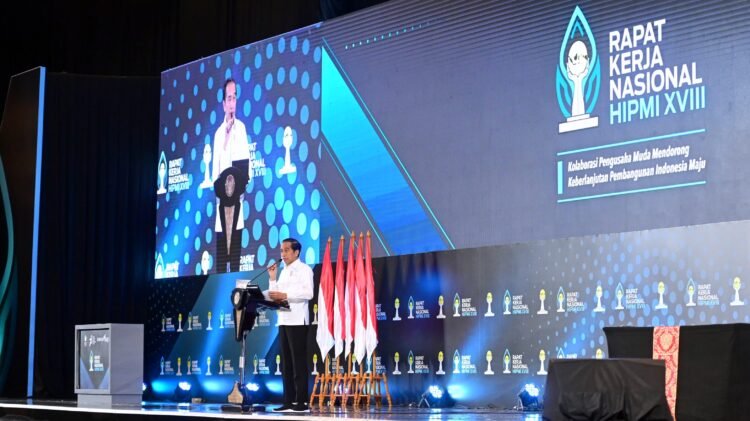 Presiden Jokowi Resmikan Pembukaan Rakernas XVIII HIPMI