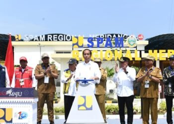Presiden Jokowi Resmikan SPAM Regional Mebidang dan Jembatan Aek Tano Ponggol
