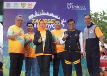 Airin Rachmi Diany Turut Ramaikan Tangsel Marathon 2023
