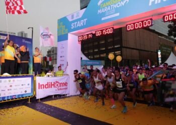 Dilepas Wali Kota Benyamin, Ribuan Peserta Ikuti Tangsel Marathon 2023