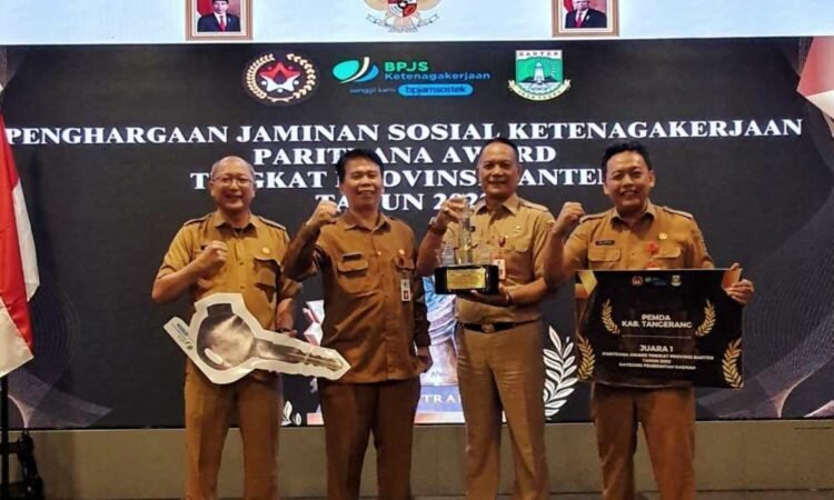 Kabupaten Tangerang Juara 1 Paritrana Award Tingkat Provinsi Banten