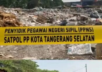 Pemkot Tangsel Segel TPA Ilegal di Pladen Pondok Ranji