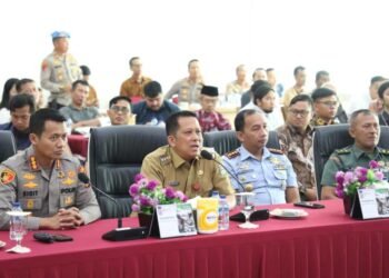Hadiri Simulasi Pengamanan, Pj Bupati Tangerang Minta Parpol Wujudkan Pemilu Damai
