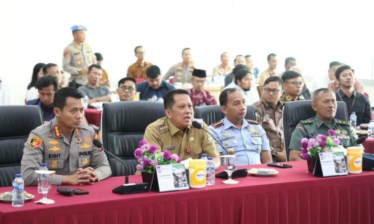 Hadiri Simulasi Pengamanan, Pj Bupati Tangerang Minta Parpol Wujudkan Pemilu Damai