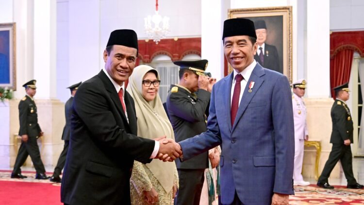Presiden Jokowi Lantik Andi Amran Sulaiman sebagai Menteri Pertanian