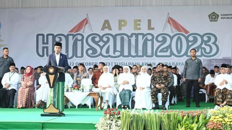 Presiden: Pegang Teguh Semangat Hari Santri Hadapi Kondisi Dunia Saat Ini