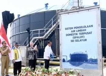 Resmikan SPALDT Sei Selayur, Presiden: Guna Tingkatkan Kualitas Kesehatan dan Lingkungan