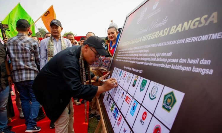 Kirab Pemilu 2024, Pilar: Ciptakan Pemilu yang Aman, Damai dan Bermartabat