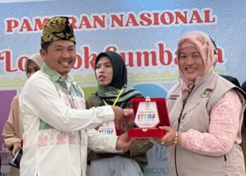 Diskum Kabupaten Tangerang Juara 2 Stand Terbaik Pameran ITTAF 2023 di Mataram