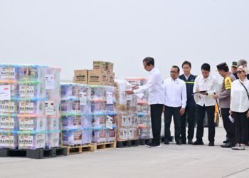 Presiden Jokowi Lepas Bantuan Kemanusiaan ke Palestina