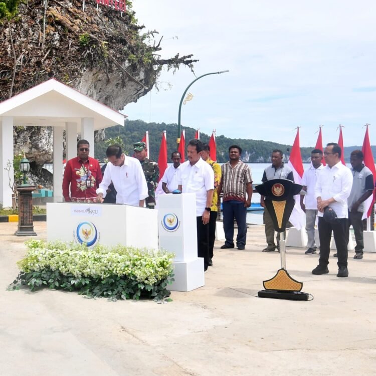 Resmikan Kampung Nelayan Modern Samber Binyeri, Presiden: Kelola dengan Baik