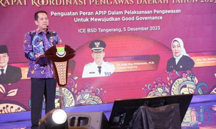 Pj Bupati Tangerang Buka Rakor Pengawasan Internal Daerah