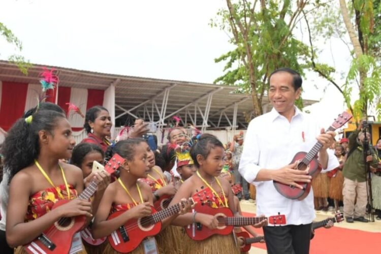 Cerita Celine Bermain Ukulele di Hadapan Presiden Jokowi 