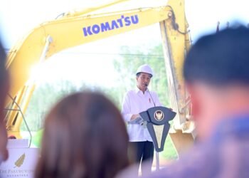 Presiden Jokowi Letakkan Batu Pertama Pembangunan Apartemen Berkonsep Hijau di IKN