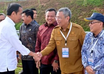 Momen Benyamin Dampingi Presiden Jokowi Saat Peresmian Jalan Tol Pamulang-Cinere-Raya Bogor