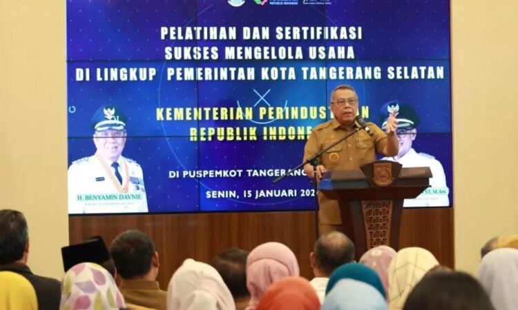 Ratusan Pelaku UMKM dan Koperasi di Tangsel Diberi Pelatihan dan Sertifikasi, Benyamin: Untuk Tingkatkan Kualitas 