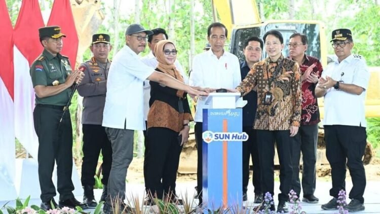 Presiden Jokowi Groundbreaking Sentra Perniagaan Material Konstruksi di IKN