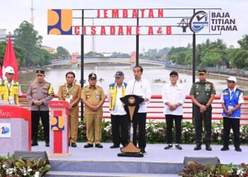 Presiden Jokowi Resmikan Tiga Jembatan Pengganti Jembatan Callender Hamilton di Provinsi Banten