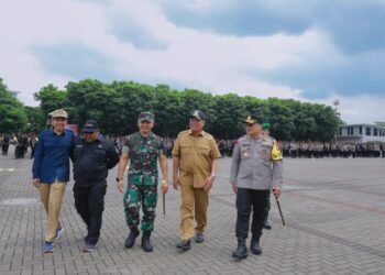 Jelang Pemilu, Benyamin Ikuti Apel Pergeseran Pasukan Pengamanan TPS
