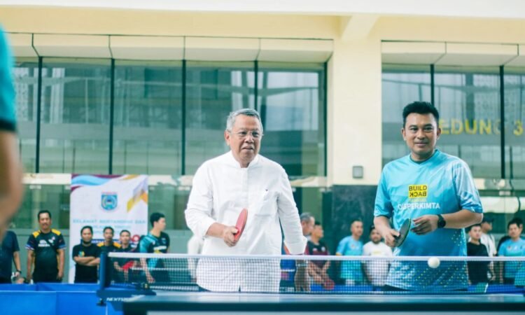Kejuaraan Tenis Meja OPD Cup, Sekda Bambang Noertjahjo: Berkompetisi untuk Menjalin Prestasi