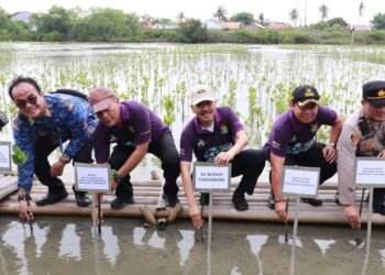 Jelang HPSN, DLHK Kabupaten Tangerang Bersihkan Sampah di Ketapang Urban Aquaculture