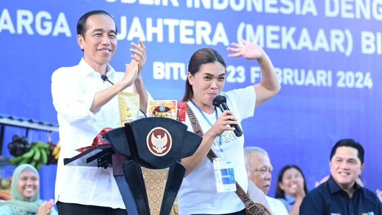 Presiden Ajak Nasabah PNM Mekaar di Bitung Jaga Semangat dan Disiplin dalam Berusaha