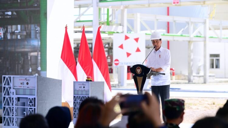 Resmikan Pabrik Amonium Nitrat, Presiden Jokowi Dorong Kemandirian Pangan Indonesia