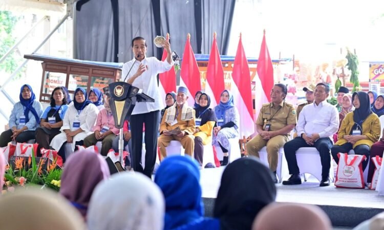 Silaturahmi dengan Nasabah Mekaar di Tangsel, Presiden Jokowi Tekankan Pentingnya Bangun Karakter Semangat Kerja dan Disiplin