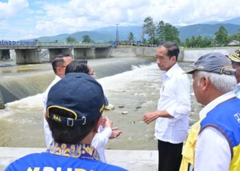 Resmikan Rekonstruksi Daerah Irigasi Gumbasa, Presiden Jokowi: Dukung Ketahanan dan Kedaulatan Pangan