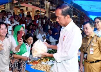 Kunjungi Pasar Tanjung Bungur, Presiden: Harga Semuanya Baik