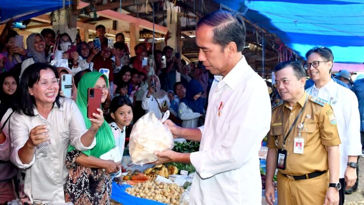 Kunjungi Pasar Tanjung Bungur, Presiden: Harga Semuanya Baik