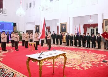 Presiden Jokowi Kukuhkan Pengurus Kwarnas dan LPK Kwarnas Pramuka Masa Bakti Tahun 2023-2028