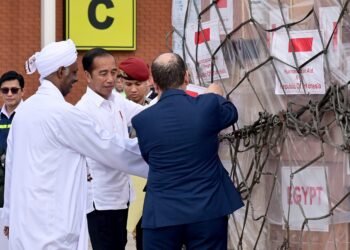 Presiden Jokowi Lepas Pengiriman Bantuan Kemanusiaan untuk Palestina dan Sudan