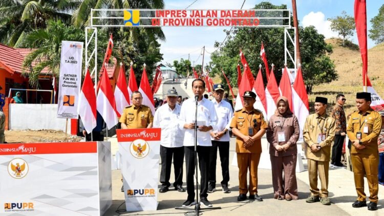 Presiden Jokowi Resmikan Jalan Inpres di Gorontalo, Tingkatkan Akses dan Produktivitas