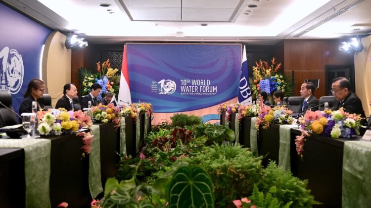 Presiden Jokowi Bahas Kemitraan dan Transisi Energi dengan Presiden ADB di KTT World Water Forum