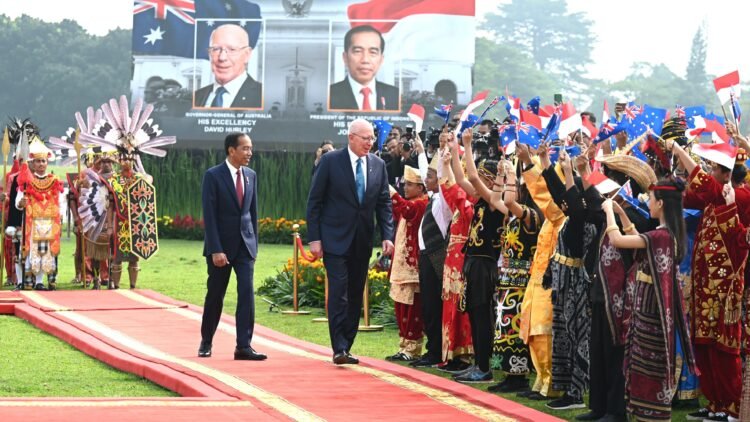 Presiden Jokowi Sambut Kunjungan Kenegaraan Gubernur Jenderal Australia di Istana Bogor