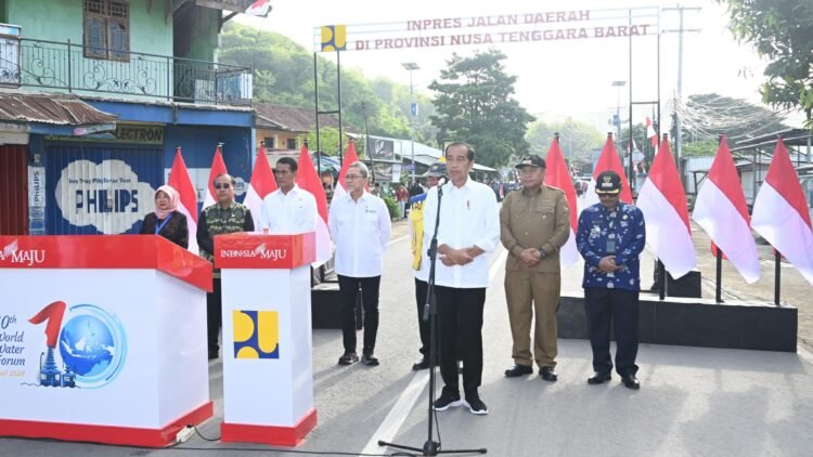 Resmikan IJD di Provinsi NTB, Presiden Harap Kecepatan Logistik Makin Baik