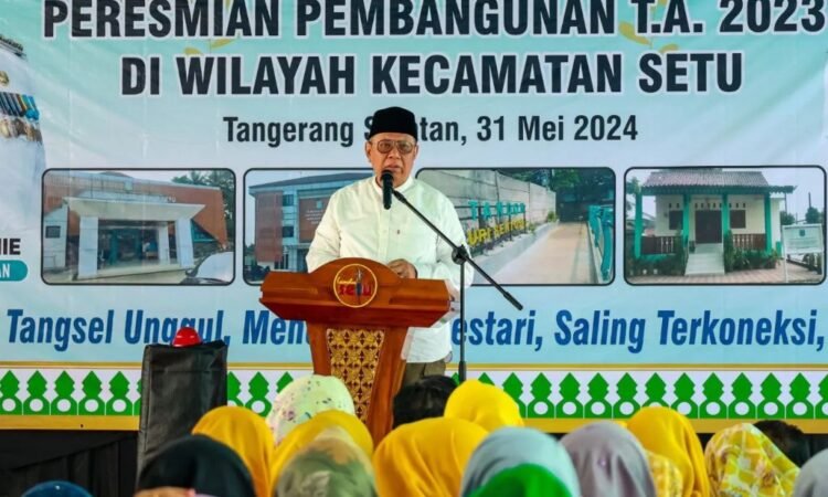 Resmikan Kantor Kecamatan Setu dan Kelurahan Babakan, Benyamin Minta Pelayanan ke Masyarakat Dioptimalkan