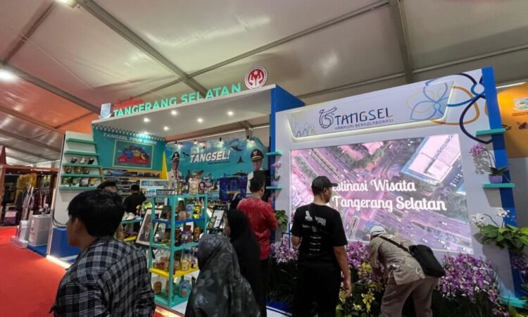 Booth Tangsel Jadi Pusat Perhatian Pengunjung Rakernas Apeksi 2024 di Balikpapan