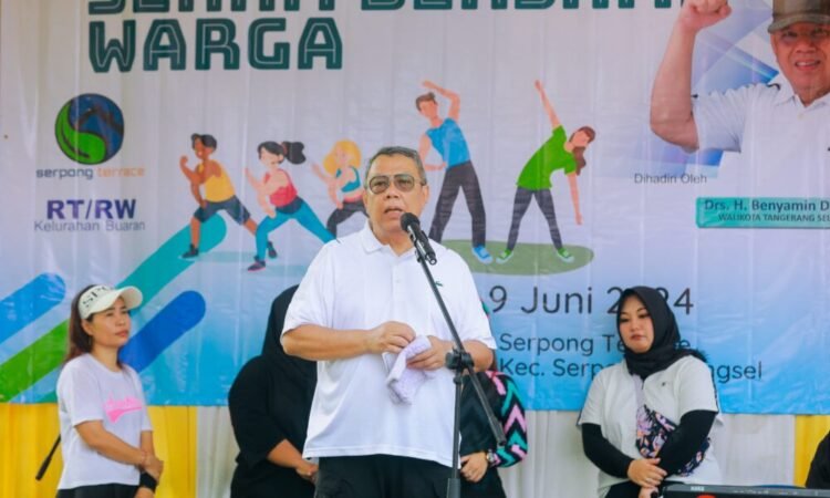 Benyamin Ajak Warga Tingkatkan Kebersihan Lingkungan