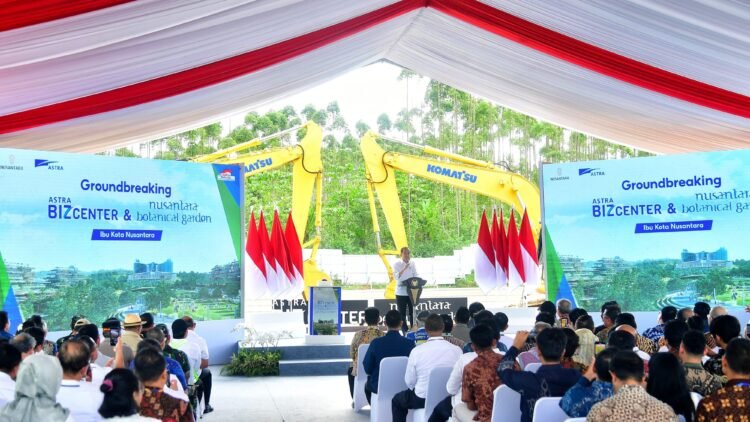 Presiden Jokowi Groundbreaking Astra Biz Center dan Nusantara Botanical Garden di IKN