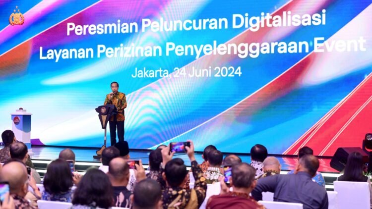 Presiden Jokowi Luncurkan Digitalisasi Layanan Perizinan Penyelenggaraan Event
