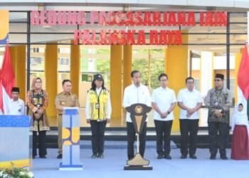 Presiden Jokowi Resmikan Pembangunan, Rehabilitasi, dan Renovasi Sarana Pendidikan di Kalimantan Tengah